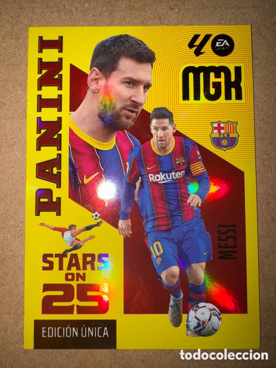 Cromos de f&uacute;tbol: # 440 Messi FC Barcelona Stars on 25 Megacracks 26 27 2026 2027 Edici&oacute;n &Uacute;nica