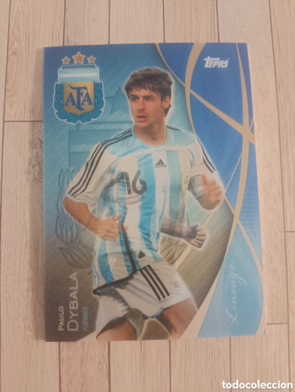 Cromos de f&uacute;tbol: LL 4 LENTICULAR PAULO DYBALA / PABLO AIMAR TOPPS LINEAGE ARGENTINA 2025
