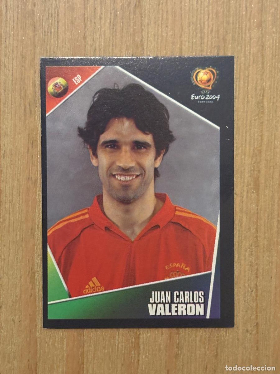 Cromos de f&uacute;tbol: 37. CROMO JUAN CARLOS VALERON N 82 ESPA&Ntilde;A EURO 2004 PORTUGAL PANINI NUNCA PEGADO SIN PEGAR