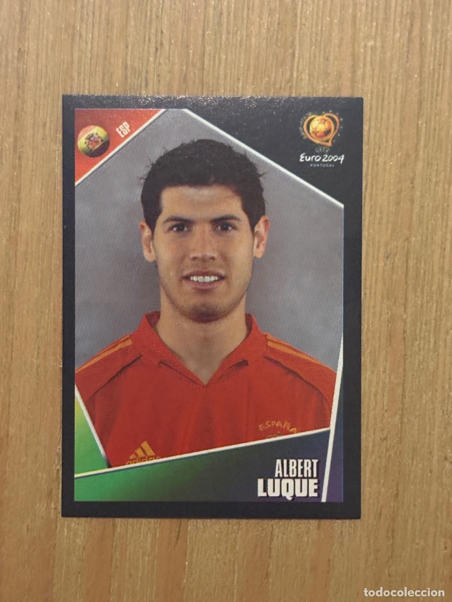 Cromos de f&uacute;tbol: 37. CROMO ALBERT LUQUE N 89 ESPA&Ntilde;A EURO 2004 PORTUGAL PANINI NUNCA PEGADO SIN PEGAR