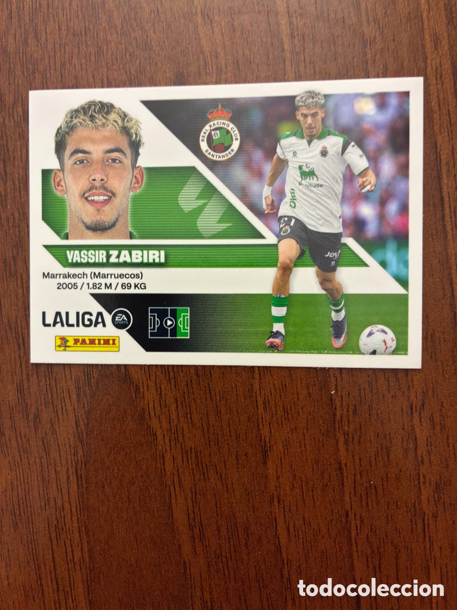 Cromos de f&uacute;tbol: Cromo N&ordm; 15 BIS Yassir Zabiri (BIS / Coloca) - Real Racing Club - Este Liga 26-27 - Impecable