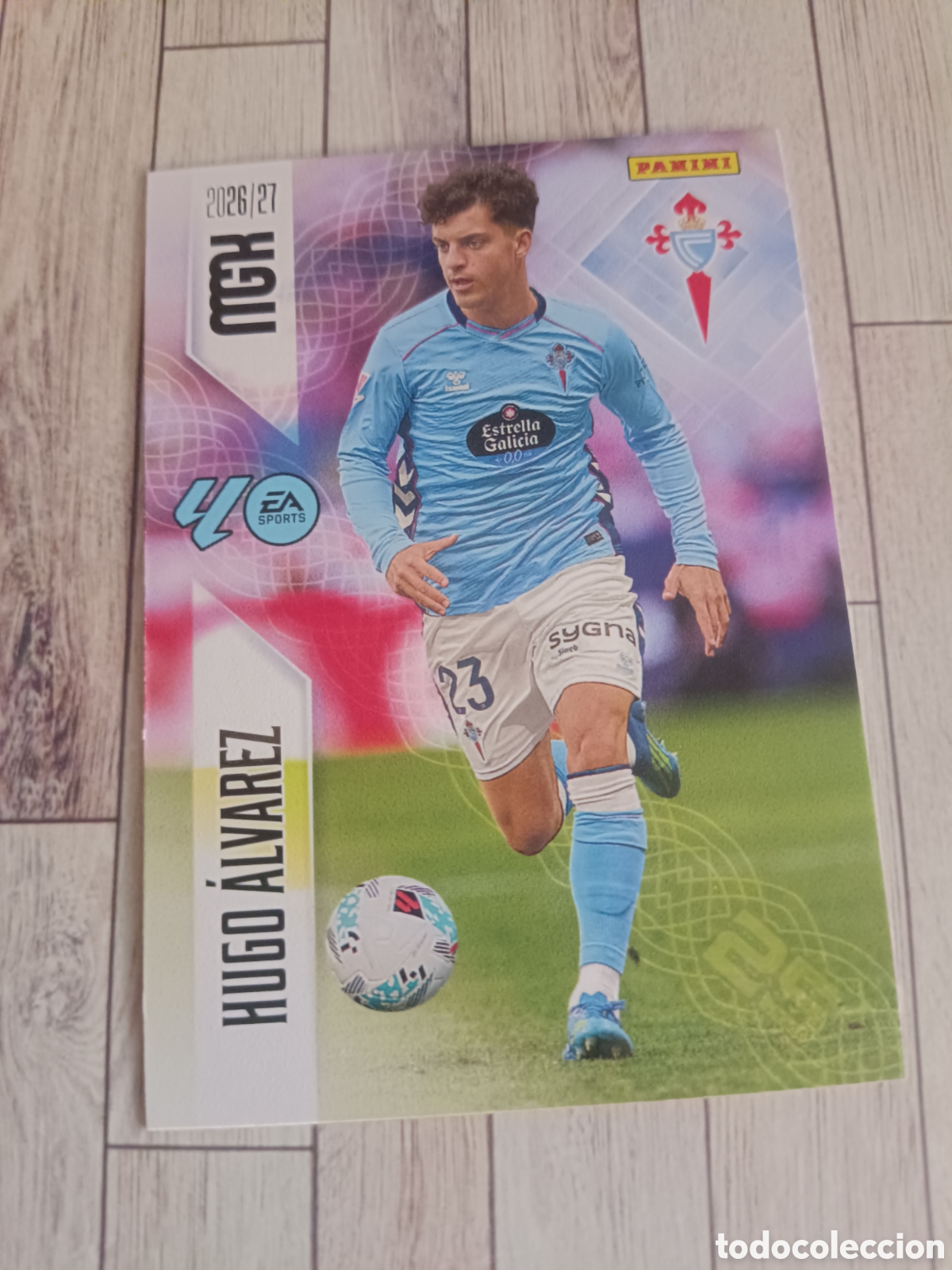 Cromos de f&uacute;tbol: 120 HUGO &Aacute;LVAREZ REAL CLUB CELTA DE VIGO MEGACRACKS MGK 26 27 PANINI 2026 2027