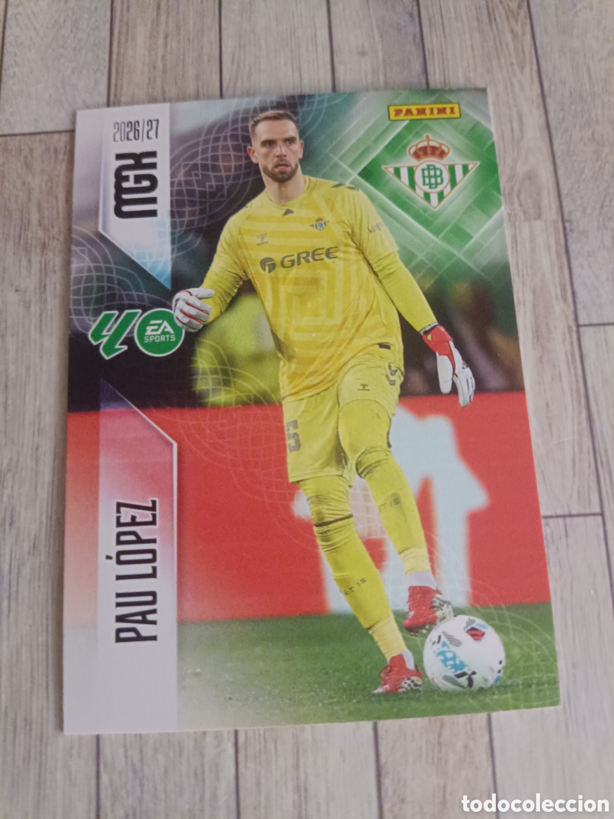 Cromos de f&uacute;tbol: 93 PAU LOPEZ REAL BETIS MEGACRACKS MGK 26 27 PANINI 2026 2027
