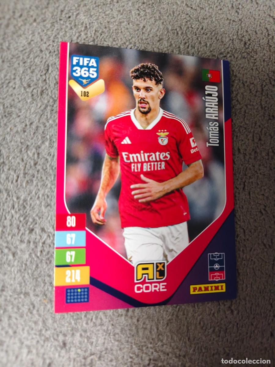 Football Stickers: 102 365 ADRENALYN 26 27 TOM&Aacute;S ARA&Uacute;JO SL BENFICA BASE CARD CORE 2026 2027 FIFA PANINI AAV