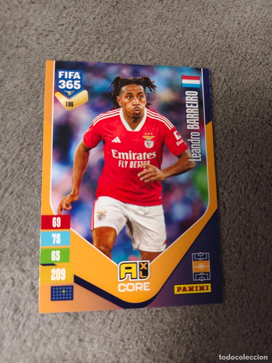 Football Stickers: 106 365 ADRENALYN 26 27 LEANDRO BARREIRO SL BENFICA BASE CARD CORE 2026 2027 FIFA PANINI AAV