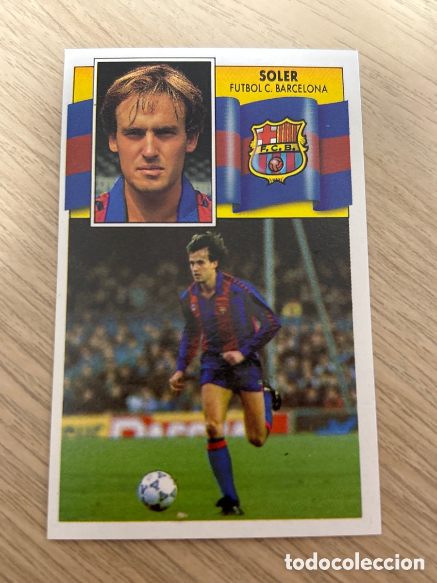 Football Stickers: SOLER BAJA BARCELONA LIGA ESTE 1990 1991 90 91 NUNCA PEGADO SIN PEGAR