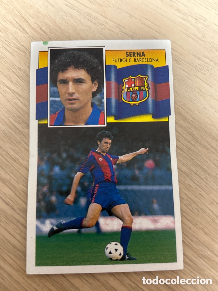 Fu&szlig;ball-Sticker: SERNA BARCELONA LIGA ESTE 1990 1991 90 91 NUNCA PEGADO SIN PEGAR