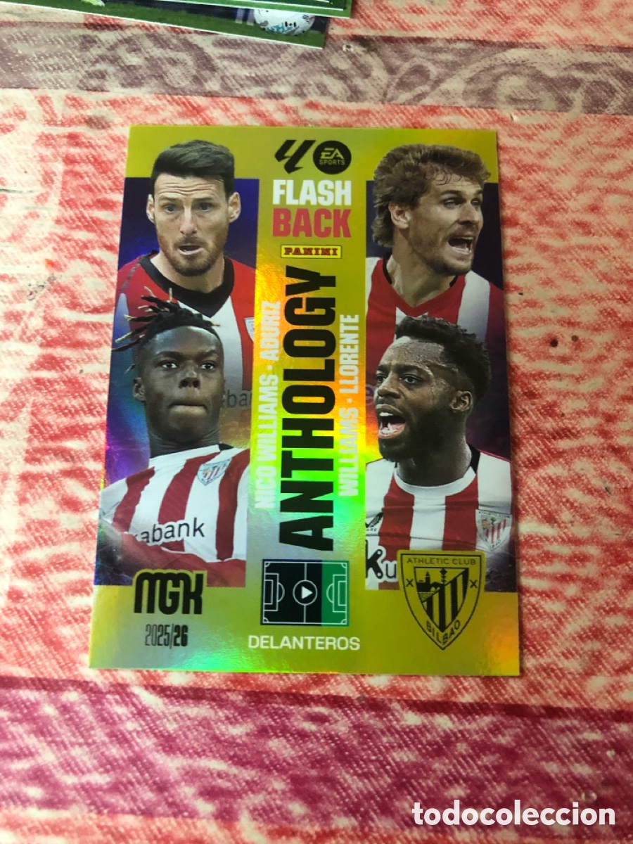 Cromos de f&uacute;tbol: Megacracks 2025 2026 25 26 panini Aduriz Williams flashback anthology n&deg; 433 Athletic Bilbao