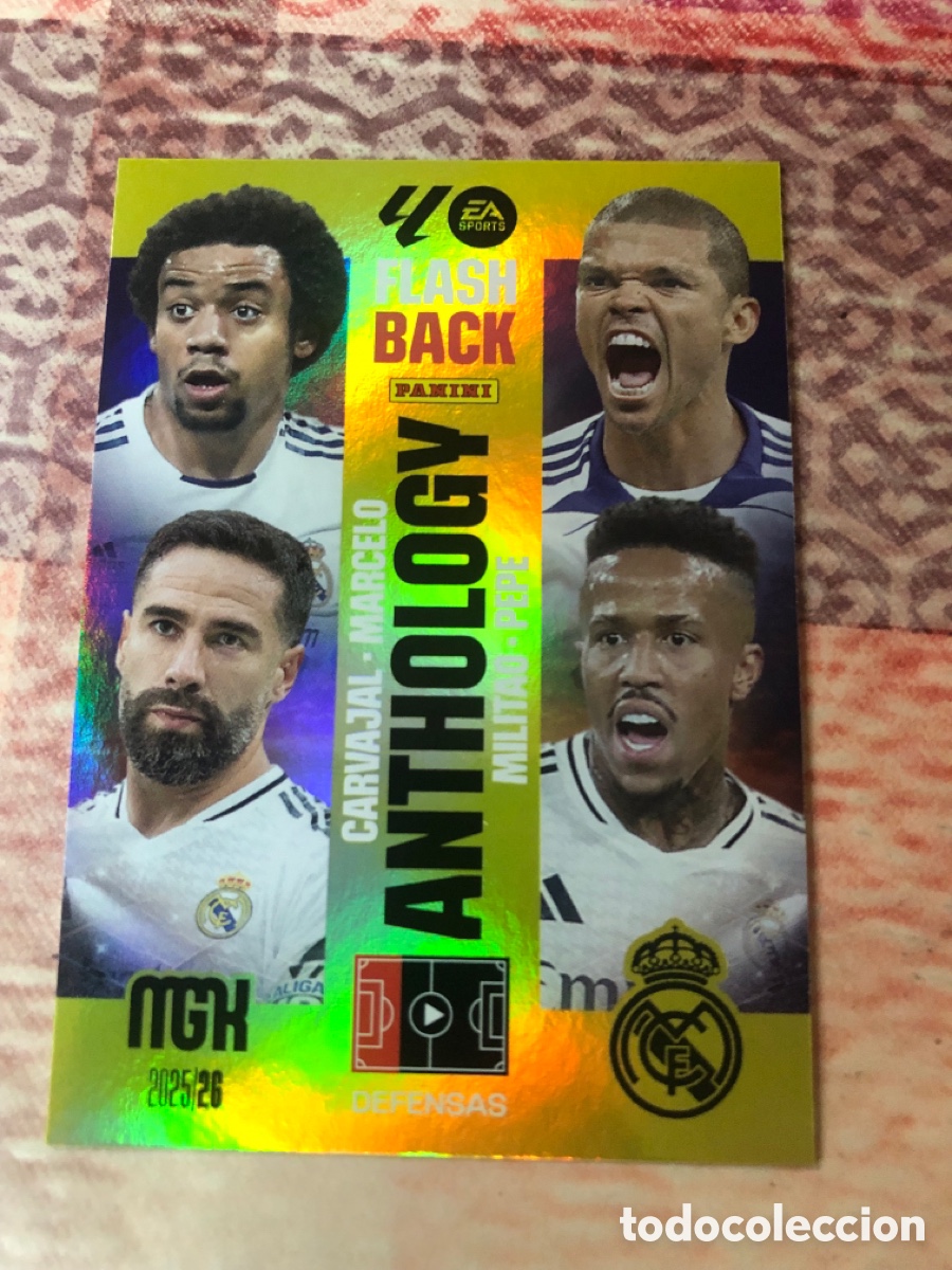 Cromos de f&uacute;tbol: 437 MARCELO CARVAJAL MILITAO PEPE REAL MADRID ANTHOLOGY ⚽ MEGACRACKS LIGA 2025 2026 25 26 ⚽