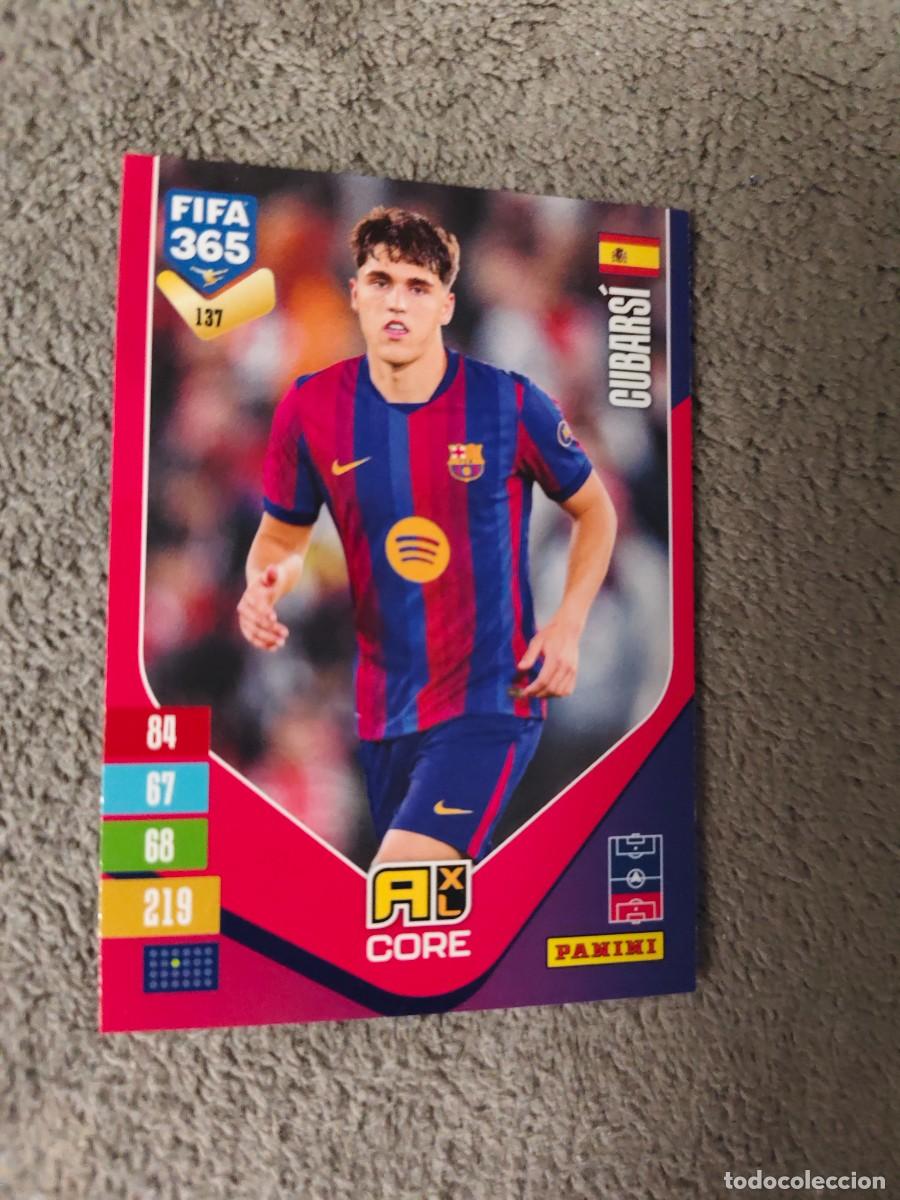 Cromos de f&uacute;tbol: 137 365 ADRENALYN 26 27 PAU CUBARS&Iacute; FC BARCELONA BASE CARD CORE 2026 2027 FIFA PANINI AAV