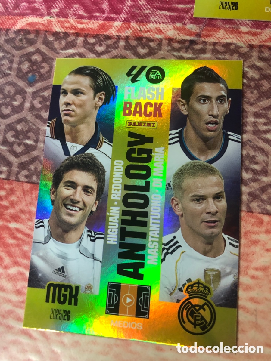 Cromos de f&uacute;tbol: 519 REDONDO MARIA HIGUAIN MASTANTUONO FLASHBACK ANTHOLOGY ⚽ MEGACRACKS LIGA 2025 2026 25 26 ⚽