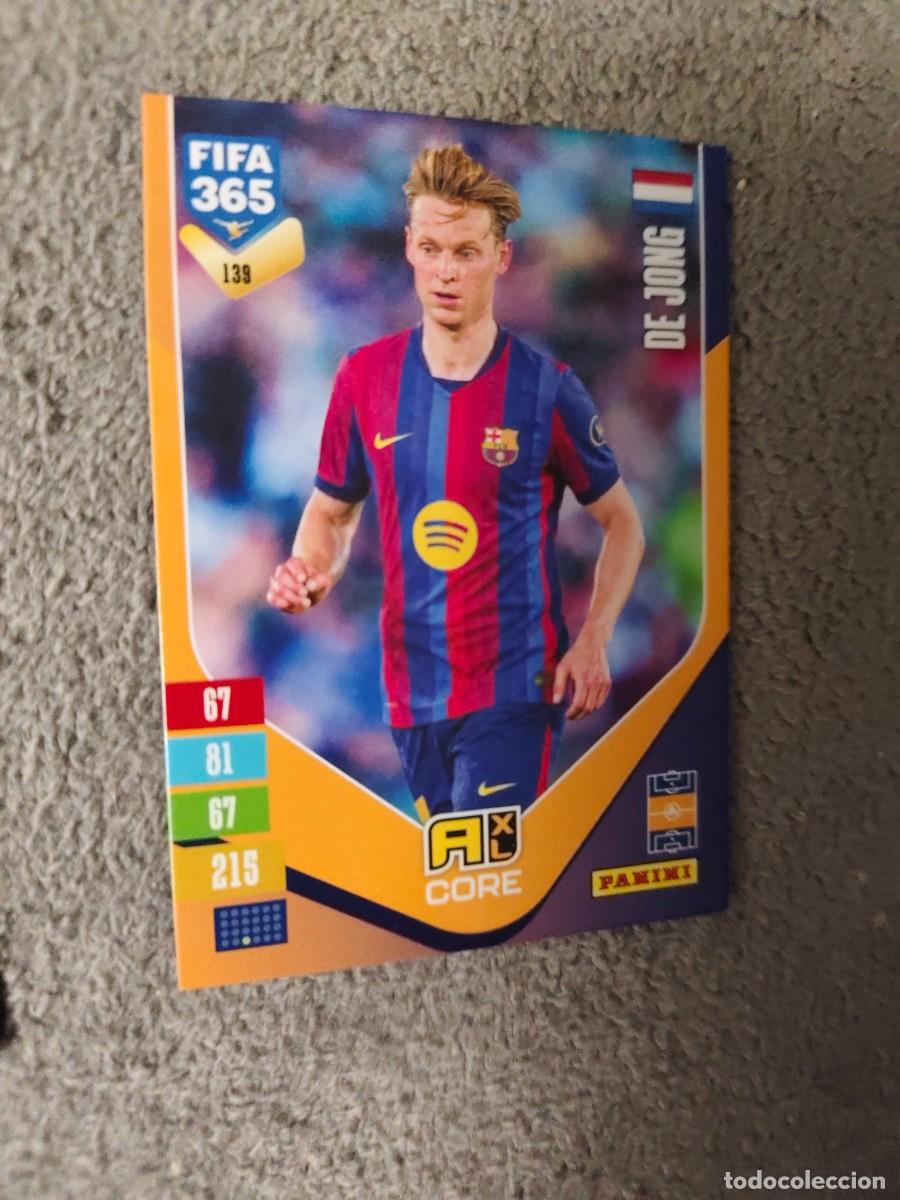 Cromos de f&uacute;tbol: 139 365 ADRENALYN 26 27 FRENKIE DE JONG FC BARCELONA BASE CARD CORE 2026 2027 FIFA PANINI AAV