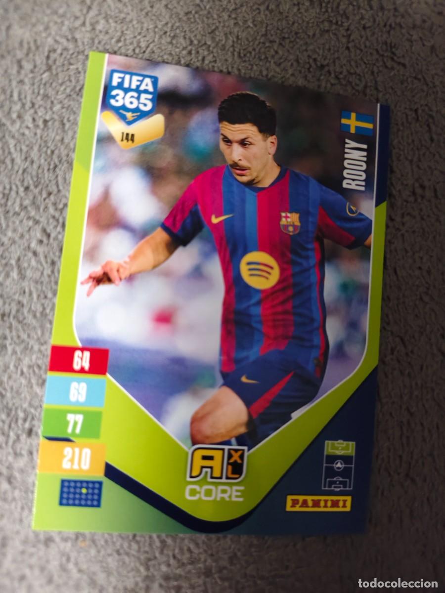 Cromos de f&uacute;tbol: 144 365 ADRENALYN 26 27 ROONY BARDGHJI FC BARCELONA BASE CARD CORE 2026 2027 FIFA PANINI AAV