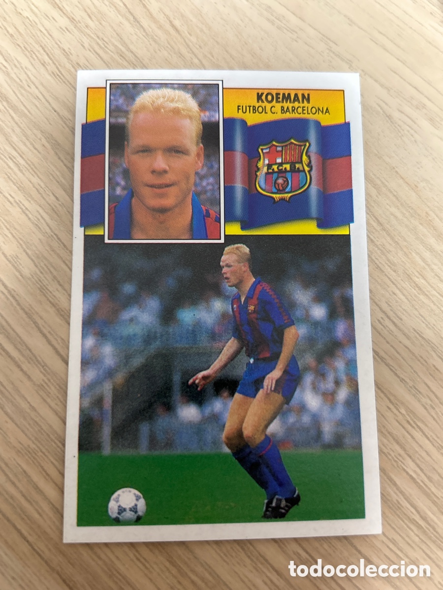 Cromos de f&uacute;tbol: KOEMAN BARCELONA LIGA ESTE 1990 1991 90 91 NUNCA PEGADO SIN PEGAR