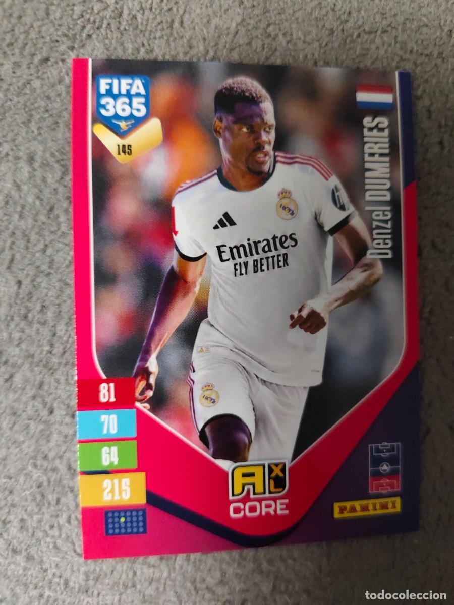 Cromos de f&uacute;tbol: 145 365 ADRENALYN 26 27 DENZEL DUMFRIES REAL MADRID CF BASE CARD CORE 2026 2027 FIFA PANINI AAV