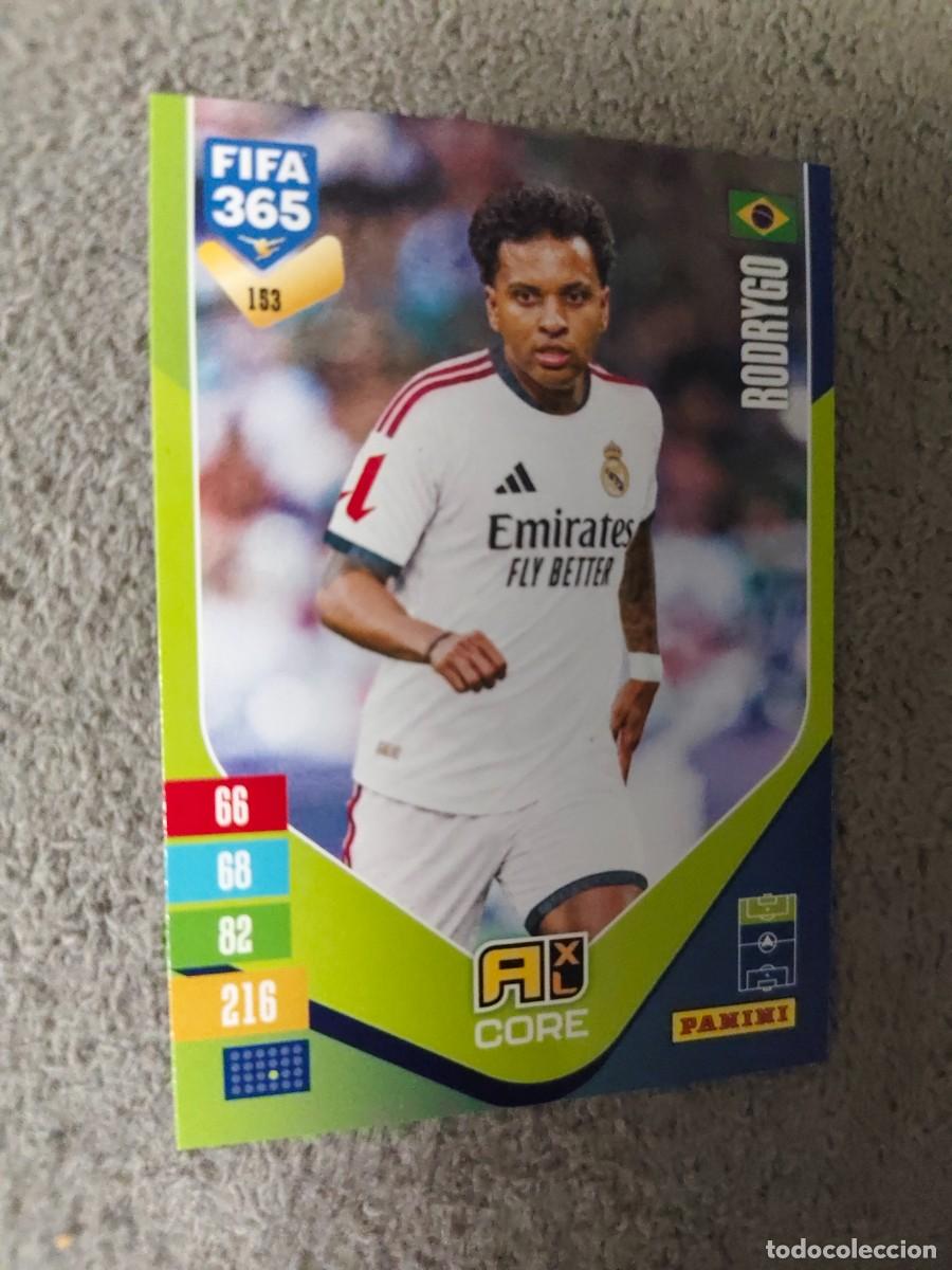 Cromos de f&uacute;tbol: 153 365 ADRENALYN 26 27 RODRYGO REAL MADRID CF BASE CARD CORE 2026 2027 FIFA PANINI AAV