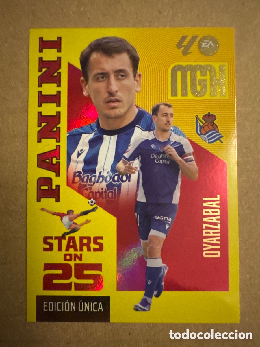 Cromos de f&uacute;tbol: # 448 Oyarzabal Real Sociedad Stars on 25 Megacracks 26 27 2026 2027 Edici&oacute;n &Uacute;nica