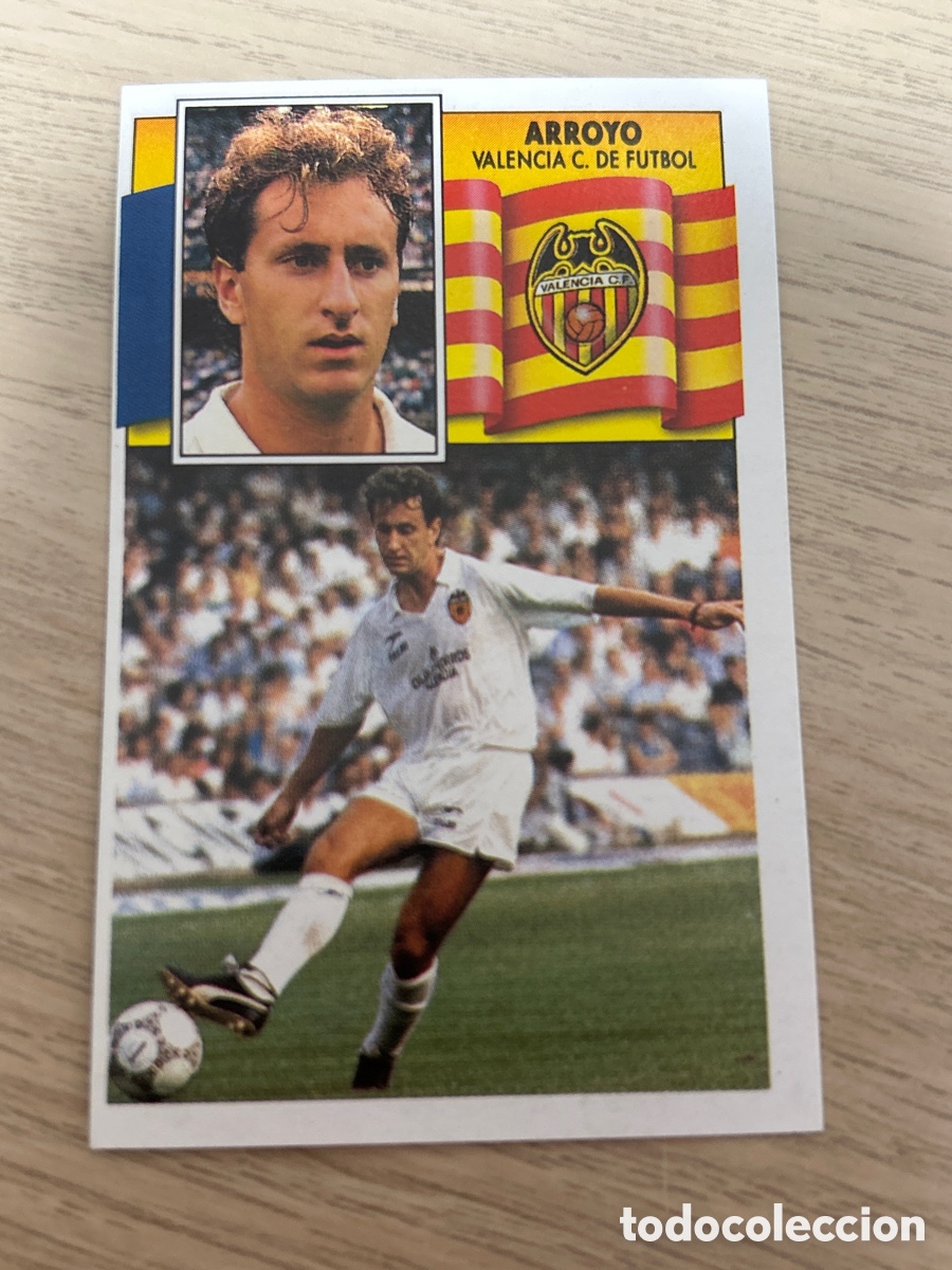 Fu&szlig;ball-Sticker: ARROYO VALENCIA LIGA ESTE 1990 1991 90 91 NUNCA PEGADO SIN PEGAR