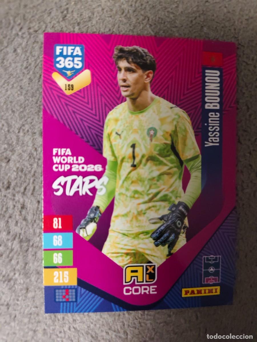 Football Stickers: 159 365 ADRENALYN 26 27 YASSINE BOUNOU MARRUECOS WORLD CUP STARS CORE 2026 2027 FIFA PANINI AAV