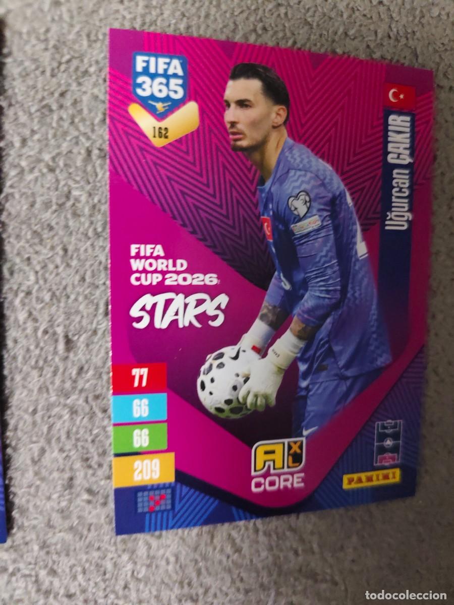 Football Stickers: 162 365 ADRENALYN 26 27 UĞURCAN &Ccedil;AKIR TURQU&Iacute;A WORLD CUP STARS CORE 2026 2027 FIFA PANINI AAV