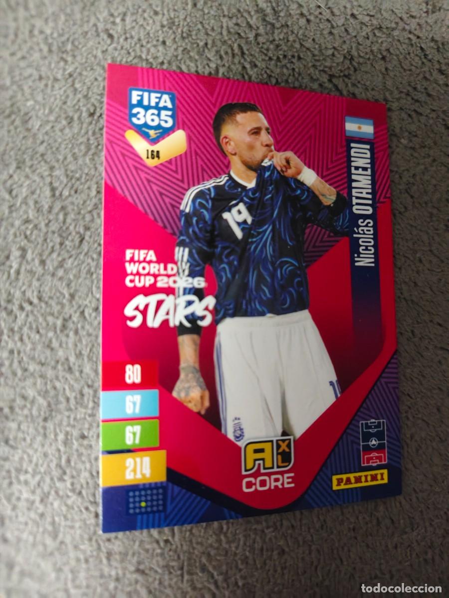 Football Stickers: 164 365 ADRENALYN 26 27 NICOL&Aacute;S OTAMENDI ARGENTINA WORLD CUP STARS CORE 2026 2027 FIFA PANINI AAV