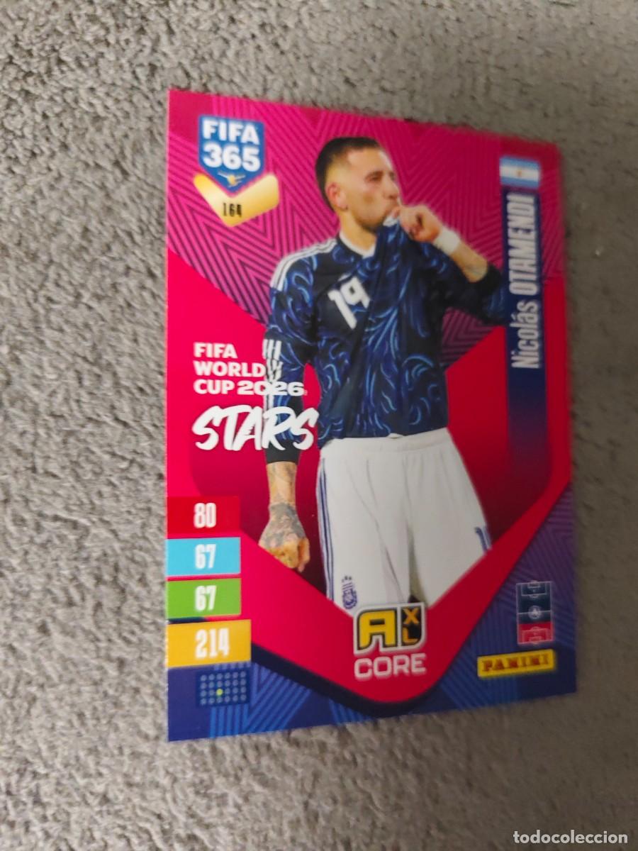 Football Stickers: 164 365 ADRENALYN 26 27 NICOL&Aacute;S OTAMENDI ARGENTINA WORLD CUP STARS CORE 2026 2027 FIFA PANINI AAV