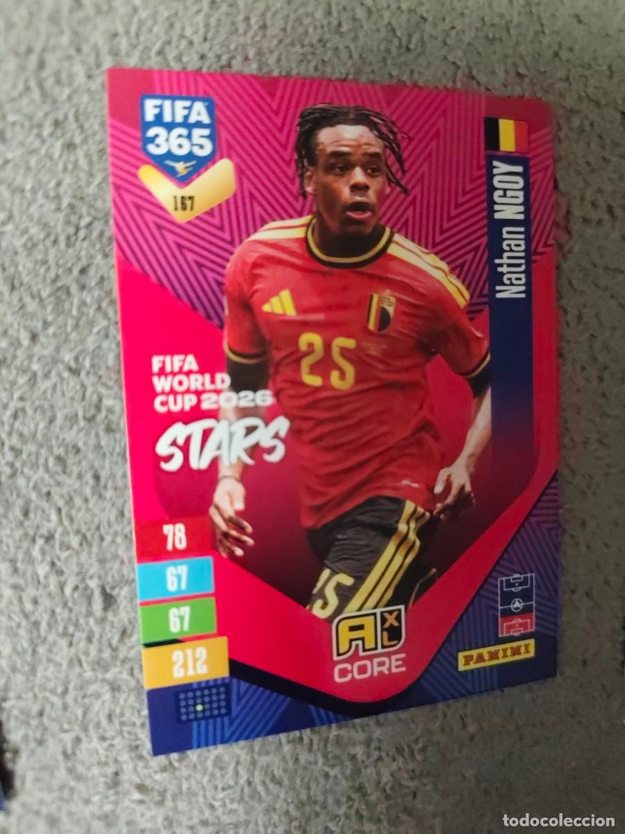 Football Stickers: 167 365 ADRENALYN 26 27 NATHAN NAGY B&Eacute;LGICA WORLD CUP STARS CORE 2026 2027 FIFA PANINI AAV