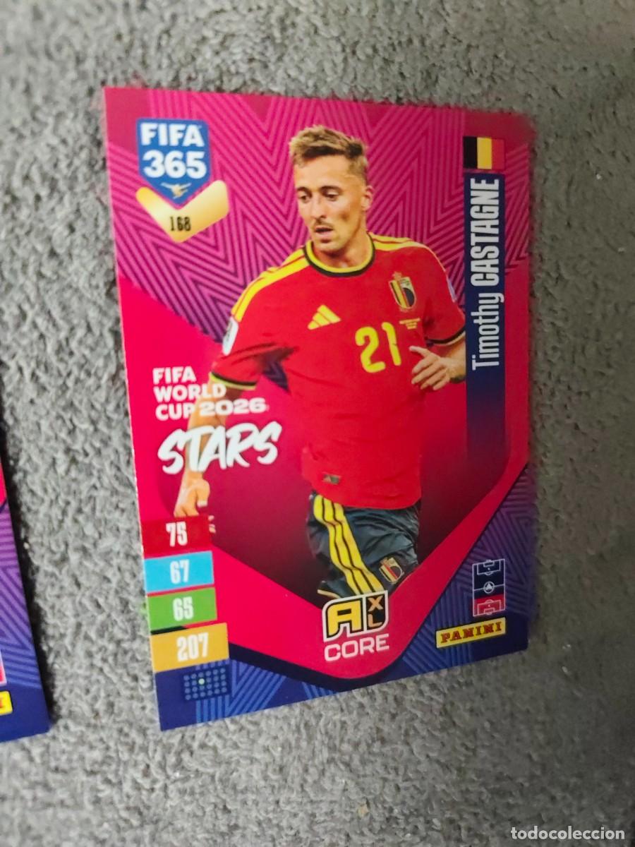 Football Stickers: 168 365 ADRENALYN 26 27 TIMOTHY CASTAGNE B&Eacute;LGICA WORLD CUP STARS CORE 2026 2027 FIFA PANINI AAV