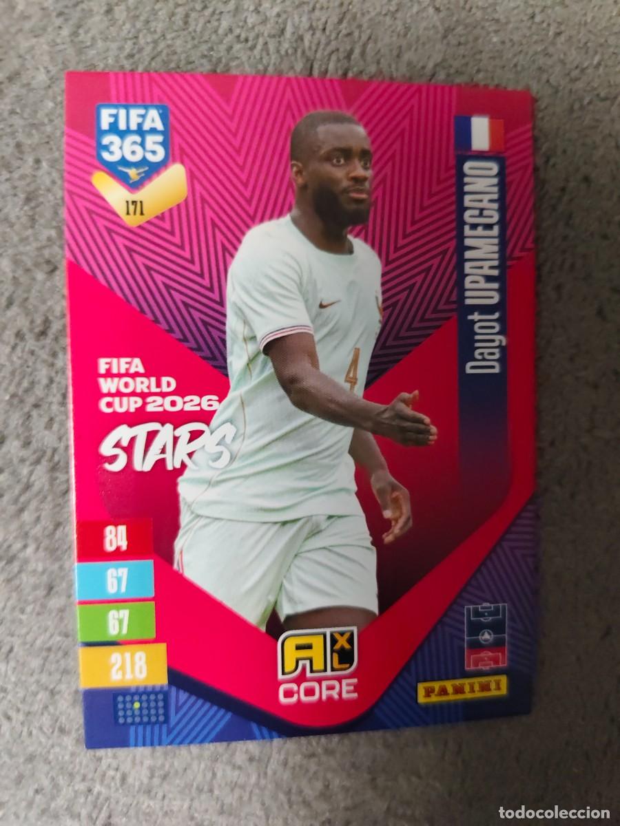 Football Stickers: 171 365 ADRENALYN 26 27 DAYOT UPAMECANO FRANCIA WORLD CUP STARS CORE 2026 2027 FIFA PANINI AAV