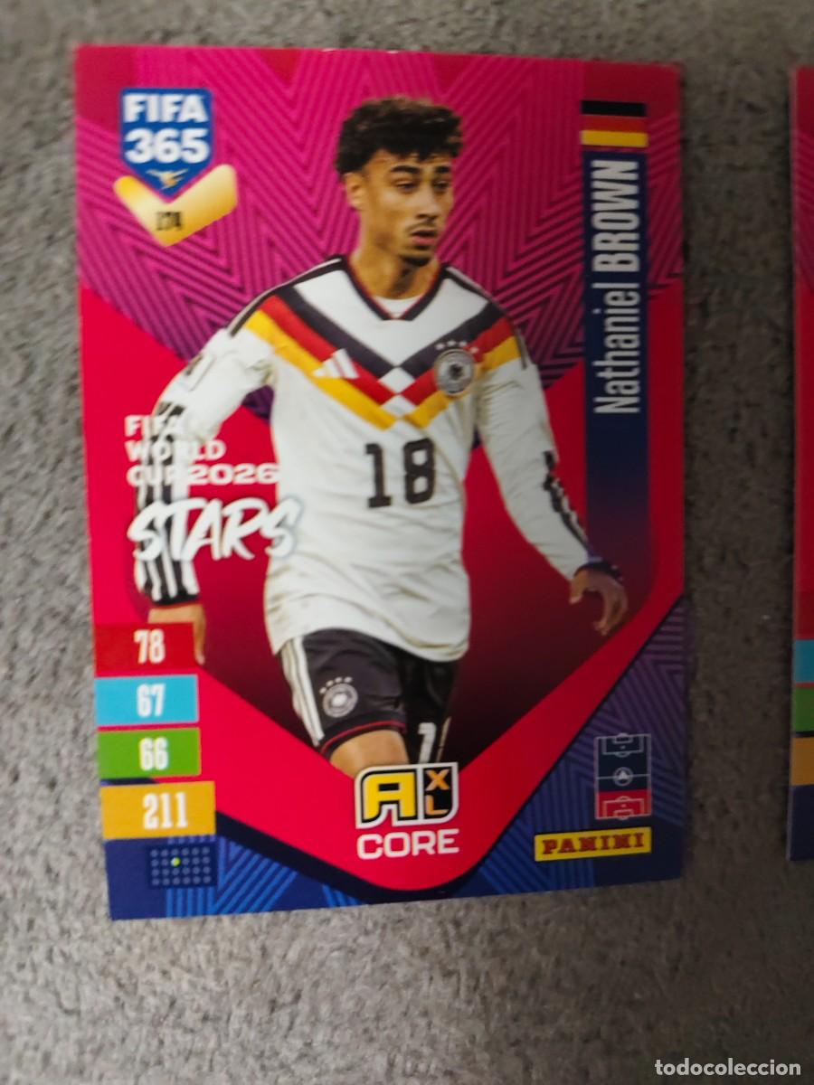 Cromos de f&uacute;tbol: 174 365 ADRENALYN 26 27 NATHANIEL BROWN ALEMANIA WORLD CUP STARS CORE 2026 2027 FIFA PANINI AAV