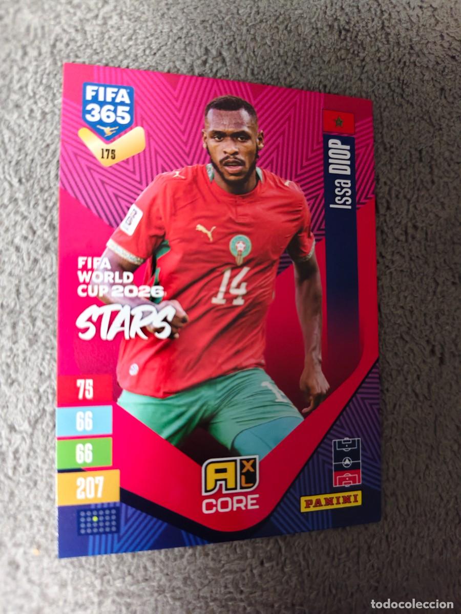 Cromos de f&uacute;tbol: 175 365 ADRENALYN 26 27 ISSA DIOP MARRUECOS WORLD CUP STARS CORE 2026 2027 FIFA PANINI AAV