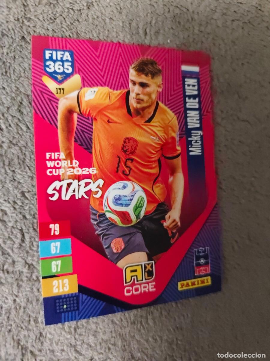Cromos de f&uacute;tbol: 177 365 ADRENALYN 26 27 MICKY VAN DE VEN HOLANDA WORLD CUP STARS CORE 2026 2027 FIFA PANINI AAV