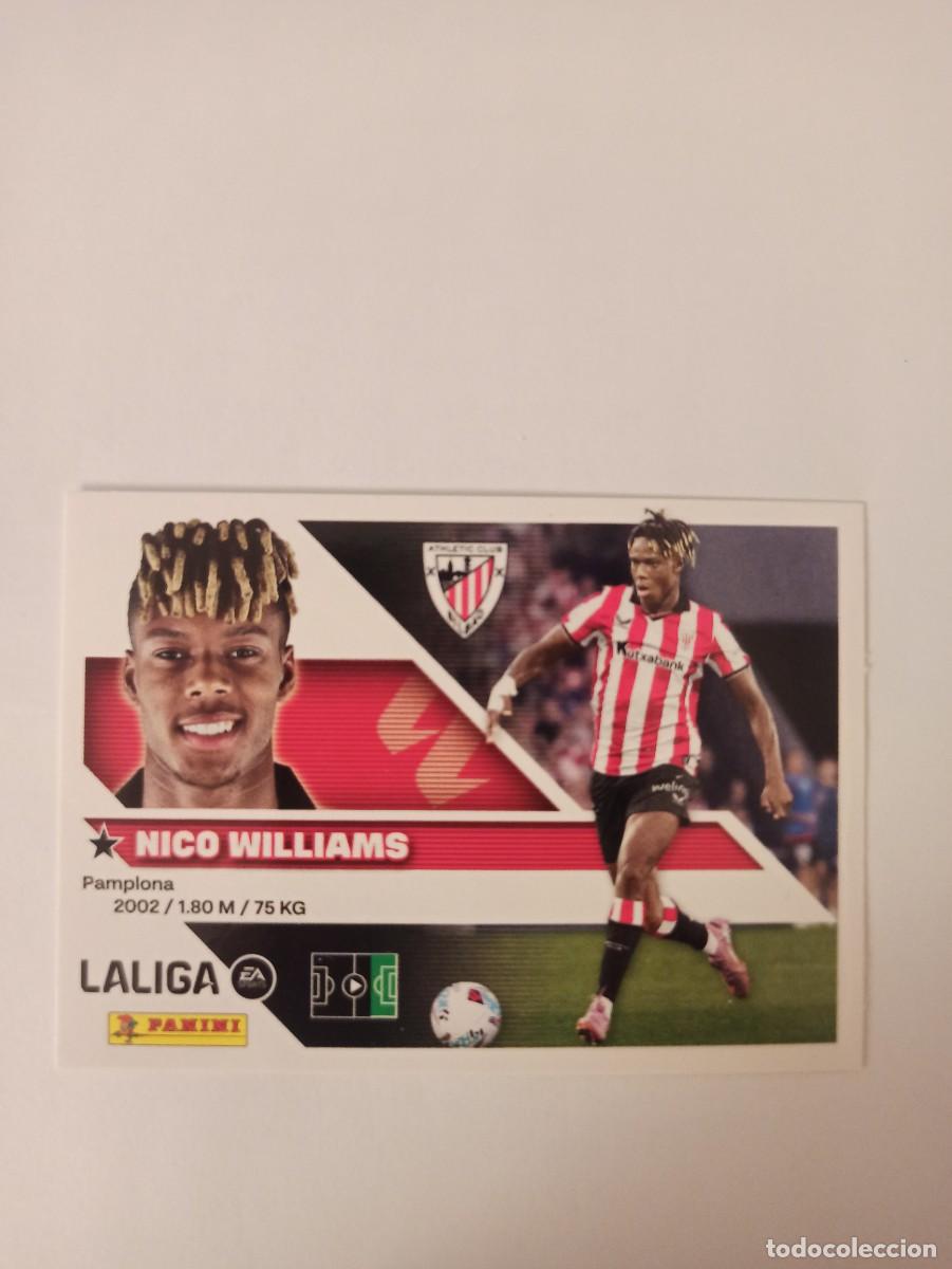 Cromos de f&uacute;tbol: Nico Williams 18 - Ath. Bilbao - LIGA ESTE 2026 2027 - 26 27 - PANINI