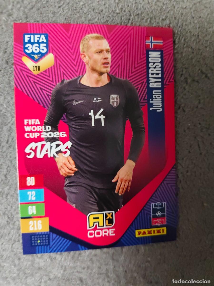 Cromos de f&uacute;tbol: 179 365 ADRENALYN 26 27 JULIAN RYERSON NORUEGA WORLD CUP STARS CORE 2026 2027 FIFA PANINI AAV