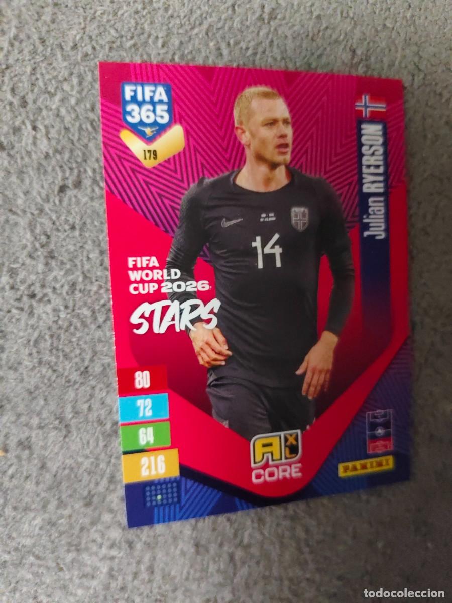 Cromos de f&uacute;tbol: 179 365 ADRENALYN 26 27 JULIAN RYERSON NORUEGA WORLD CUP STARS CORE 2026 2027 FIFA PANINI AAV