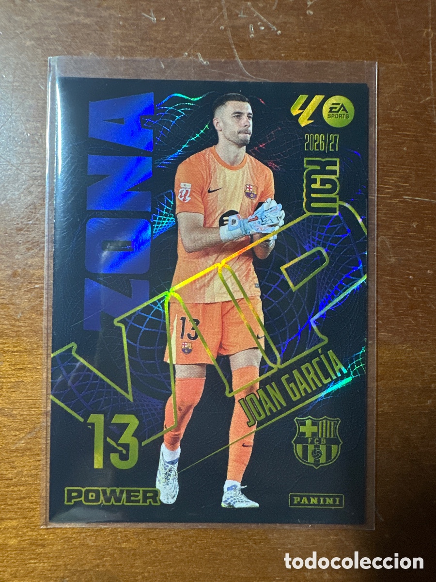 Cromos de f&uacute;tbol: 399P 399 P Joan Garc&iacute;a, FC Barcelona, Zona VIP Power, Panini Megacracks MGK 2026 2027 (MGK 26 27)