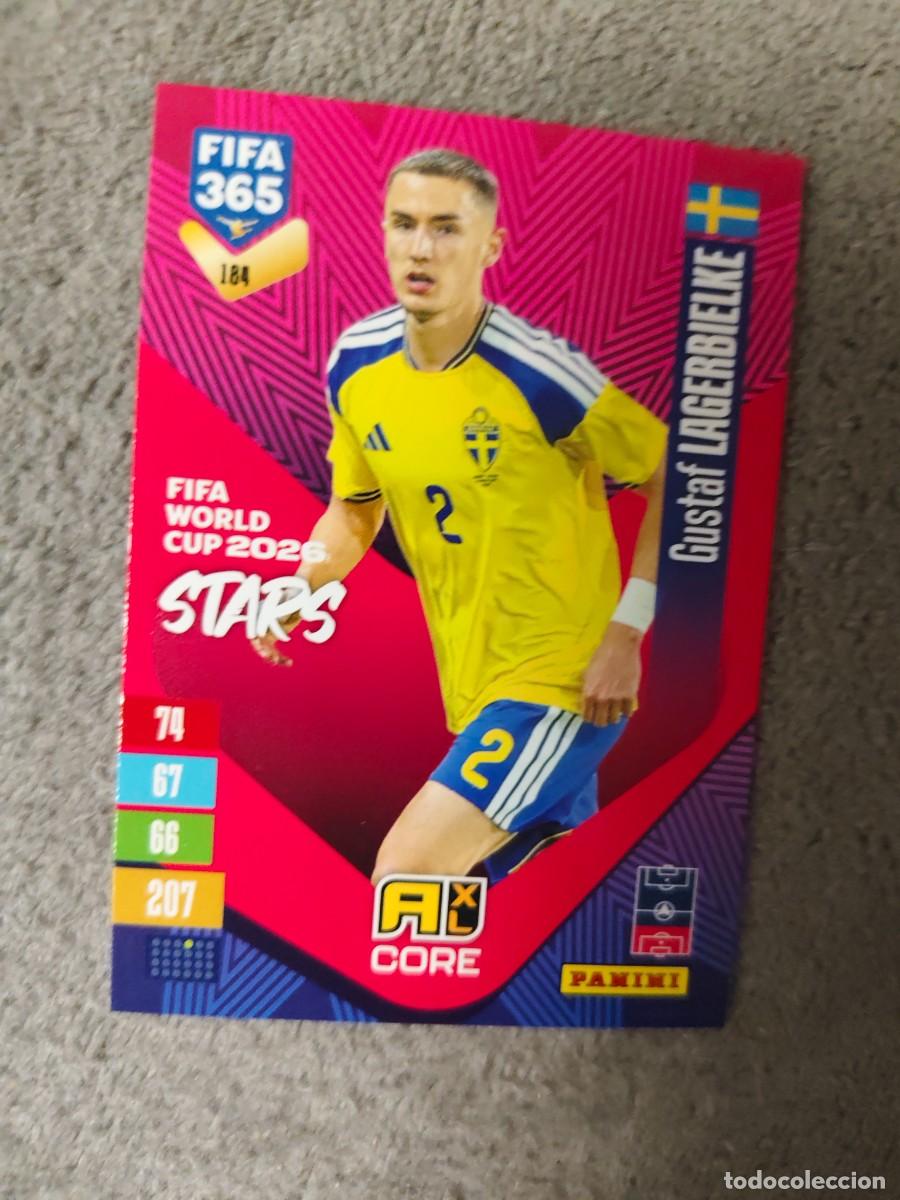 Cromos de f&uacute;tbol: 184 365 ADRENALYN 26 27 GUSTAF LAGERBIELKE SUECIA WORLD CUP STARS CORE 2026 2027 FIFA PANINI AAV