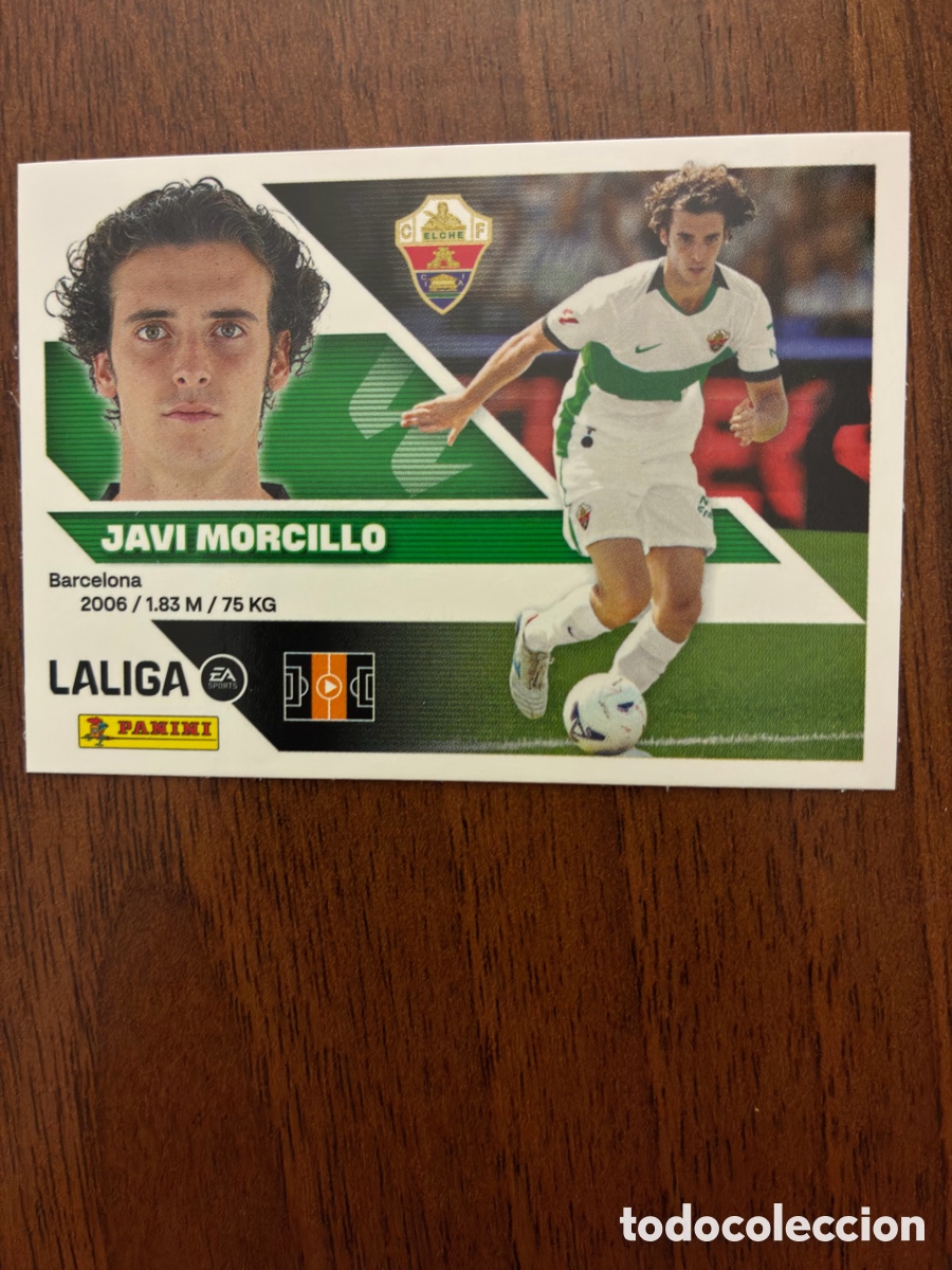 Cromos de f&uacute;tbol: Cromo N&ordm; 26 UF Javi Morcillo (&Uacute;ltimos Fichajes) - Elche CF - Este Liga 2026-27 - Impecable