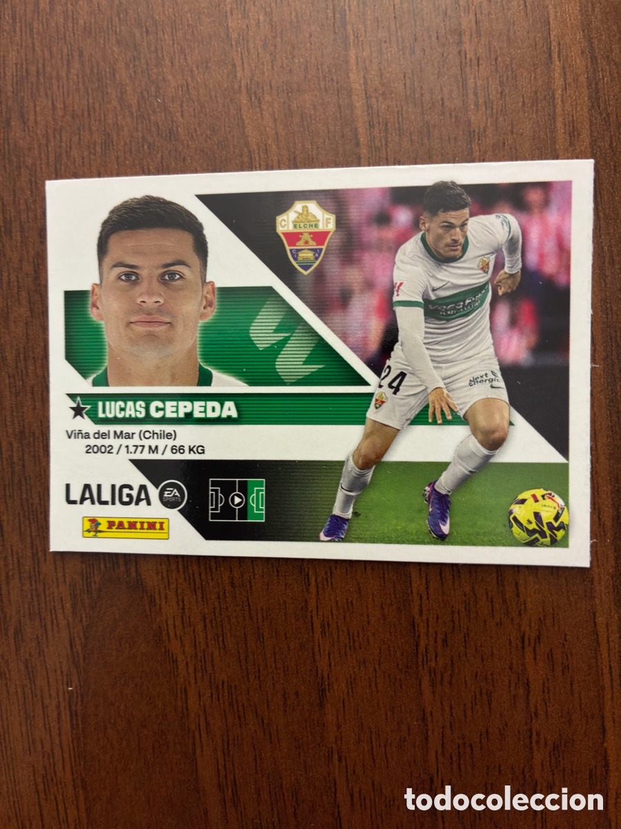 Cromos de f&uacute;tbol: Cromo N&ordm; 18 Lucas Cepeda - Elche CF - Colecci&oacute;n Este Panini Liga 2026-27 - Impecable