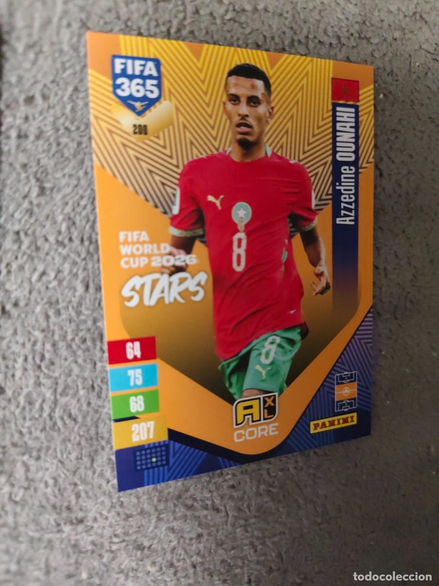 Cromos de f&uacute;tbol: 200 365 ADRENALYN 26 27 AZZEDINE OUNAHI MARRUECOS WORLD CUP STARS CORE 2026 2027 FIFA PANINI AAV