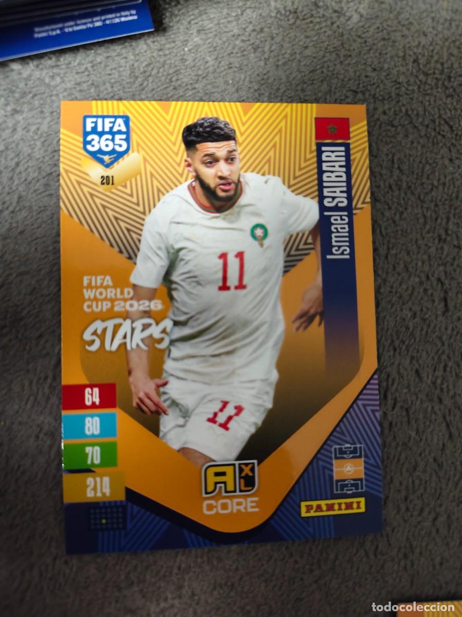 Cromos de f&uacute;tbol: 201 365 ADRENALYN 26 27 ISMAEL SAIBARI MARRUECOS WORLD CUP STARS CORE 2026 2027 FIFA PANINI AAV