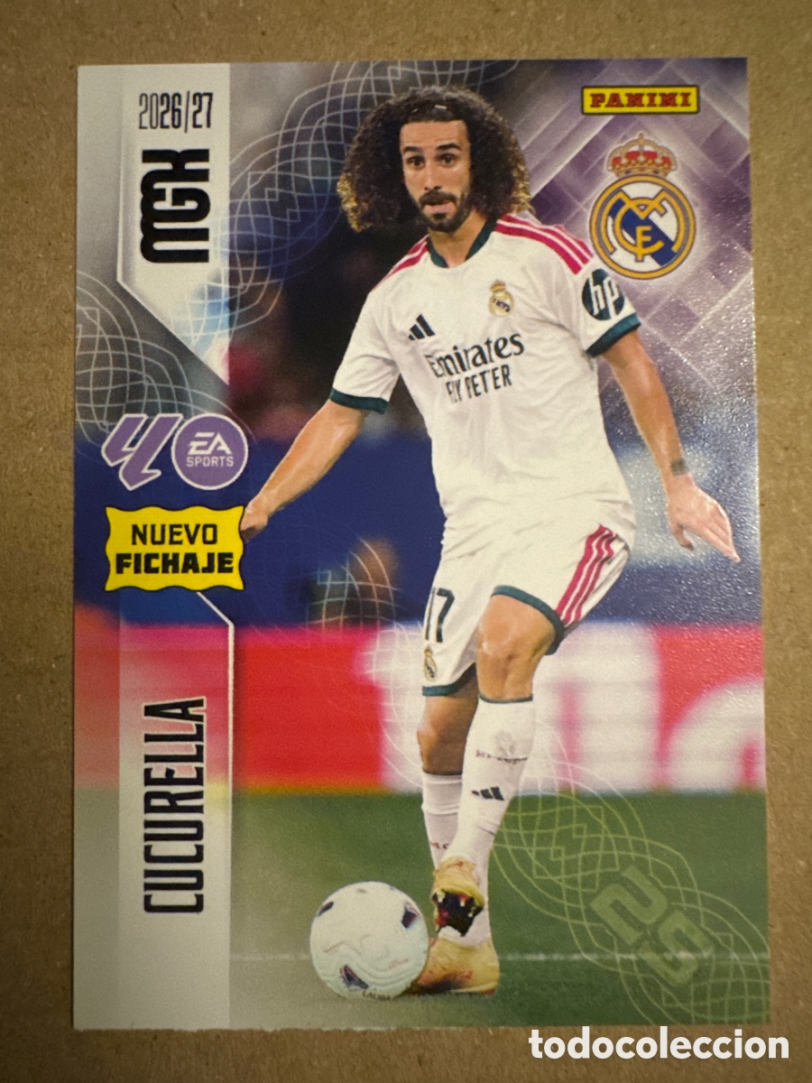 Cromos de f&uacute;tbol: # 451 Cucurella Real Madrid Megacracks 26 27 2026 2027 Nuevo Fichaje 2 Segunda 2a 2&ordf; Edici&oacute;n