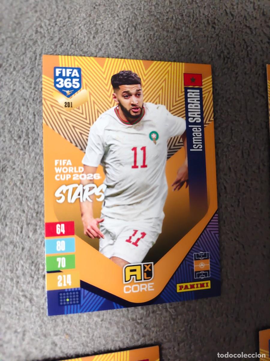 Cromos de f&uacute;tbol: 201 365 ADRENALYN 26 27 ISMAEL SAIBARI MARRUECOS WORLD CUP STARS CORE 2026 2027 FIFA PANINI AAV