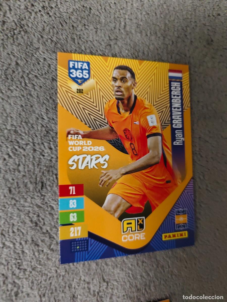 Cromos de f&uacute;tbol: 202 365 ADRENALYN 26 27 RYAN GRAVENBERCH HOLANDA WORLD CUP STARS CORE 2026 2027 FIFA PANINI AAV