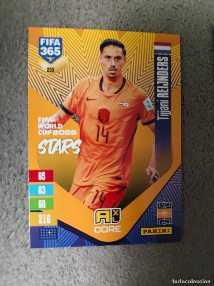 Figurine di Calcio: 203 365 ADRENALYN 26 27 TIJJANI REIJNDERS HOLANDA WORLD CUP STARS CORE 2026 2027 FIFA PANINI AAV