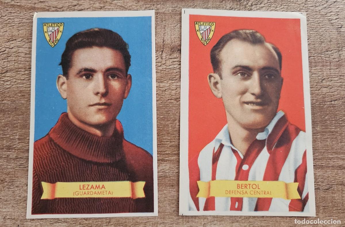 Football Stickers: 1949 1950 49 50 EDITORIAL BRUGUERA -CROMOS GRANDE FUTBOL -ATHLETIC BILBAO LEZAMA BERTOL