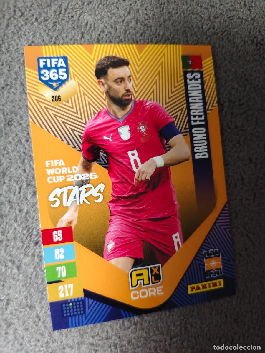 Figurine di Calcio: 206 365 ADRENALYN 26 27 BRUNO FERNANDES PORTUGAL WORLD CUP STARS CORE 2026 2027 FIFA PANINI AAV