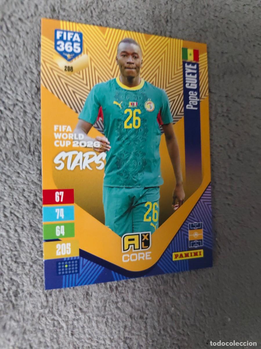 Figurine di Calcio: 208 365 ADRENALYN 26 27 PAPE GUEYE SENEGAL WORLD CUP STARS CORE 2026 2027 FIFA PANINI AAV