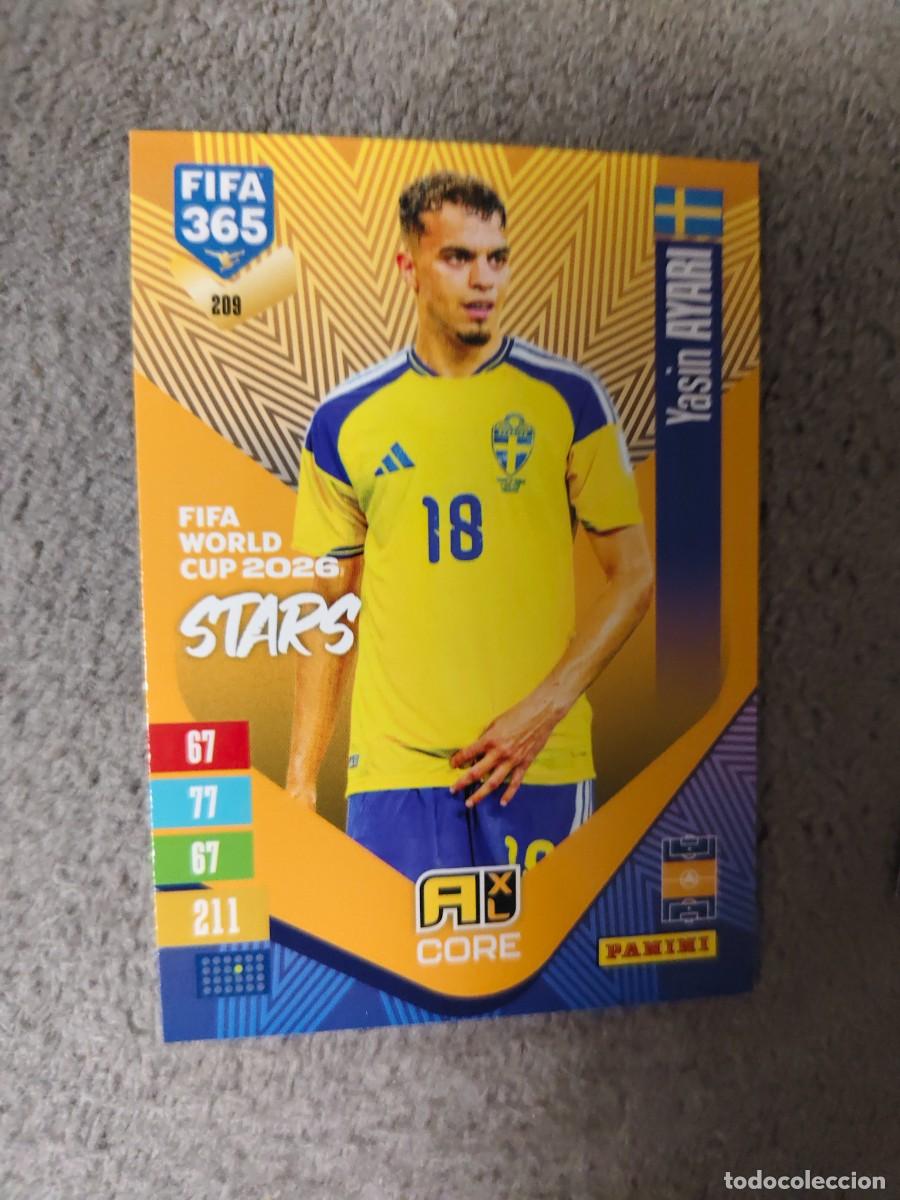 Cromos de f&uacute;tbol: 209 365 ADRENALYN 26 27 YASIN AYARI SUECIA WORLD CUP STARS CORE 2026 2027 FIFA PANINI AAV