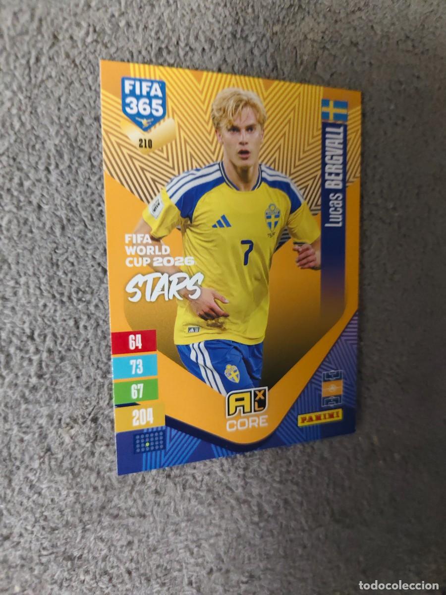 Cromos de f&uacute;tbol: 210 365 ADRENALYN 26 27 LUCAS BERGVALL SUECIA WORLD CUP STARS CORE 2026 2027 FIFA PANINI AAV